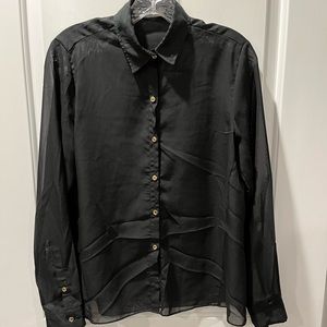 Sheer black shirt